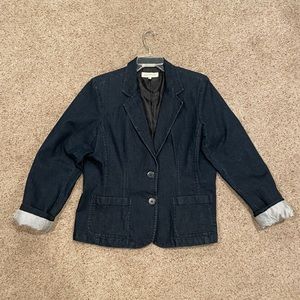 Jones New York Blue Jean Blazer